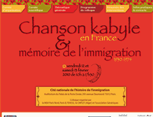 Tablet Screenshot of chanson-kabyle.mshparisnord.org